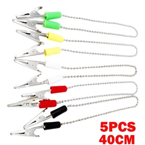 5 piezas 40 cm servilleteros laboratorio dental babero cocodrilo clip flexible cadenas de bolas de metal - Imagen 1 de 20
