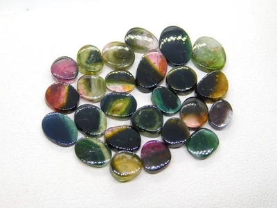 Natural Multi Bi-Color Tourmaline Slices 22 Pc Tourmaline Gemstones Lot 21.10 Ct - Image 1 of 4
