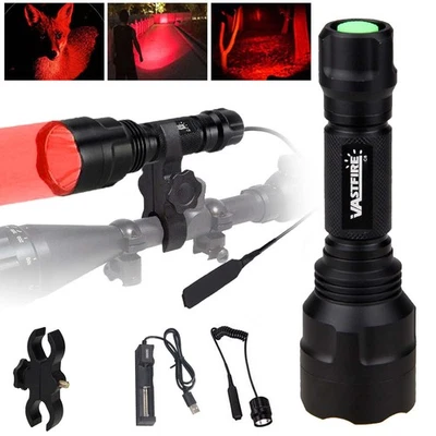Rotlicht LED Taschenlampe Gegen Verschlechterung Der Sehkraft Jagd Lamp 800Yards - Bild 1 von 4