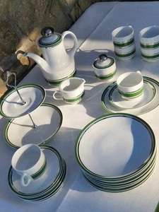 Mitterteich Platin Grün Kaffeeservice - Bild 1 von 6