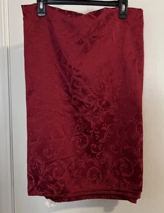 Tovaglia damascata rosso bordeaux 69x51 senza macchie Natale - Foto 1 di 5