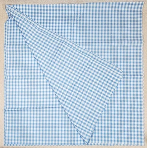 Tela a cuadros azul claro y blanco de guinga 1/4" 11/4 yardas x 45" con algodón 1/4 pulgadas - Imagen 1 de 4