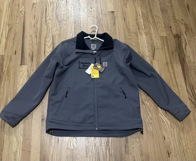 Carhartt Rain Defender Soft Shell Jacket Relaxed Fit Men's Sz Med Gray NWT Gift - Image 1 of 3