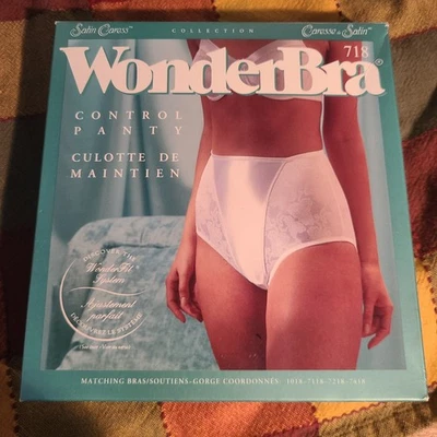 Braguita Wonderbra Vintage NUEVA, STOCK ANTIGUO Control Firme #718 Satin Cariess 3 Av Foto 1 de 4
