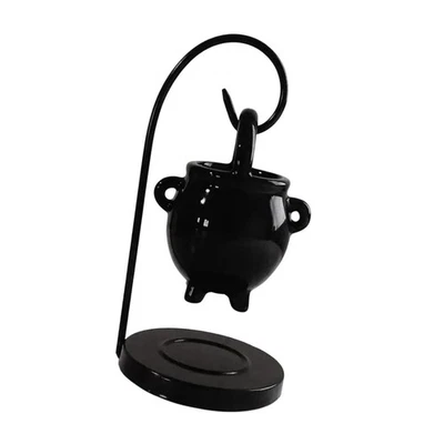 Hanging Cauldron Pagan Oil Brenner Bauernhaus Schreibtisch Yoga Teelight - Image 1 of 4