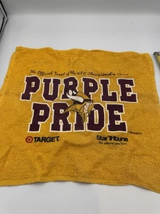 Minnesota Vikings 1998 Purple Pride Rally Towel NFC Championship Game NFL Rare - Picture 1 of 4