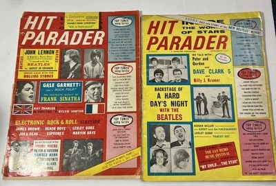 2X   1964-65 HIT PARADER Magazine-May - Nov-  Annual Jan 66 The Beatles - Image 1 of 4