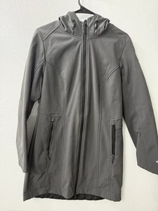 NEUWERTIGE Champion C9 Damen Softshelljacke mit Kapuze M grau wind wasserabweisend Mantel - Bild 1 von 6