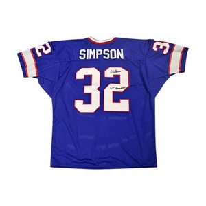 OJ Simpson Bills Autograph Signed Inscribed Custom Jersey (JSA COA #CE17454) - Picture 1 of 4