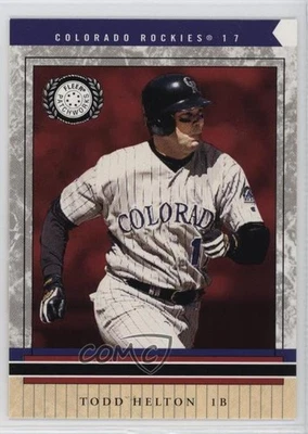 2003 Fleer Patchworks Star Rubies /100 Todd Helton #53 HOF - Image 1 of 2