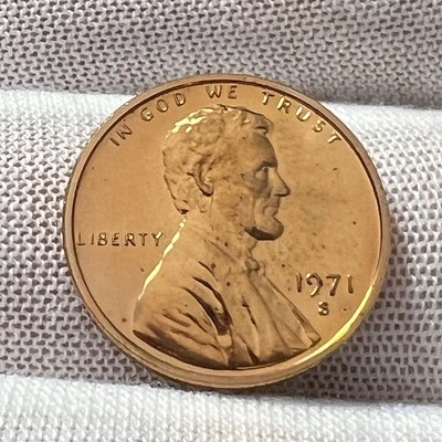 Centavo conmemorativo Lincoln 1971-S prueba recibir moneda en la foto #4444 Foto 1 de 4