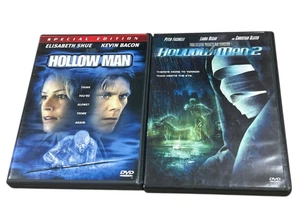 near mint Hollow Man DVD Lot 1 & 2 Elisabeth Shue Kevin Bacon Christian Slater - Picture 1 of 4