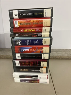 Lot of 11 Audiobooks on CD Mystery Suspense Thriller Female Authors Audio Books - Image 1 of 3