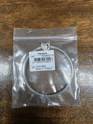  Brazalete PANDORA Entrelazado Corazones Infinitos Cierre-591064C01-19 CM - 7.5... Foto 1 de 2