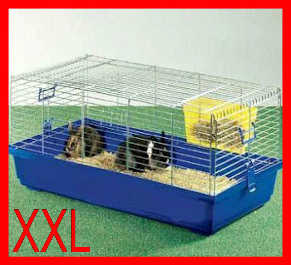 XXL-HEIMTIERCENTER Hasenkäfig Nagerkäfig Kaninchenkäfig Käfig Stall Meerschweinchen Top Qualität