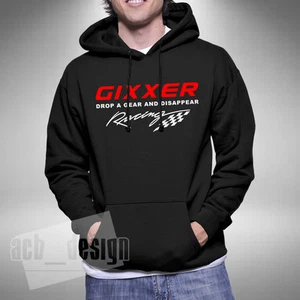 GIXXER Drop A Gear Adult Hoodie Superbike Motorbike Bikes Road Bike Biker - Picture 1 of 1