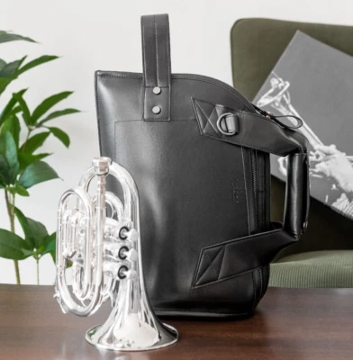 BOLSO TROMPETA BOLSILLO Estuche Eco Imitación Cuero. Bolsa de concierto para trompetas de bolsillo. Trompeta Foto 1 de 4
