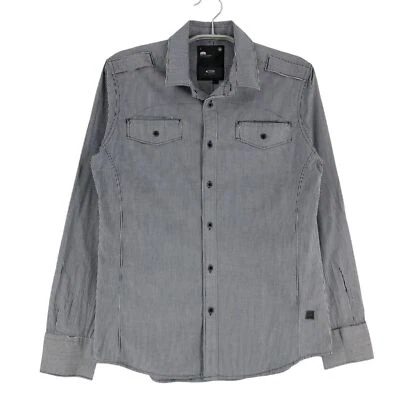 G-Star Raw Shirt Casual Formal New Prime Wave Striped Men's Size L - Image 1 of 4