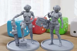 ARC Techie - Mini Impreso en 3D - Cyberpunk / Ciencia Ficción - Wargaming Miniatura de Mesa - Imagen 1 de 7