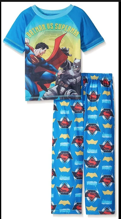 Justice League Batman Vs. Superman Boys Blue 2 Piece Pajama Set Size 4/5 - Image 1 of 1