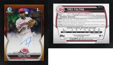 2023 Bowman Chrome Prospect Auto Gold Refractor /50 Trey Faltine #CPA-TF Auto