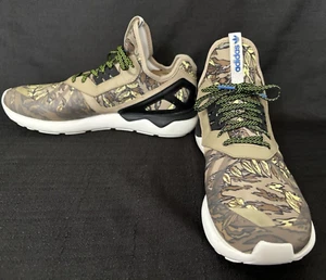 Adidas Originals B35638 Men's Tubular Runners Leaf Camo Sneakers - Size 11 - Picture 1 of 7
