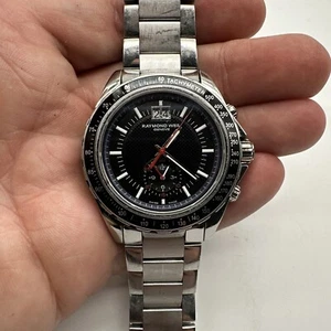 Raymond Weil 8620-ST-20001 Chronograph Black Dial Stainless Steel Men's Watch - Picture 1 of 7