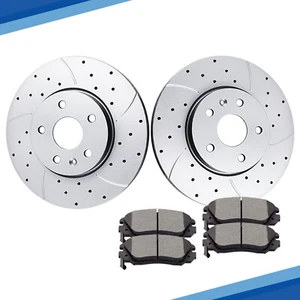 321mm Front Rotors Brake Pads for GMC Terrain Chevy Impala Equinox Buick Allure - Picture 1 of 6