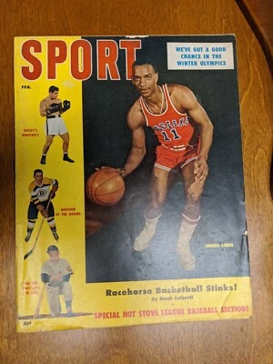 Revista deportiva 1956 Sihugo Green Rocky Marciano Mickey Mantle cubierta rara 🏈⚾ 🏀 Foto 1 de 2