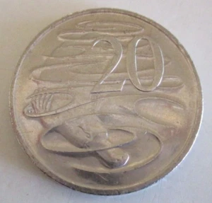 2015 Australian 20 Cent Coin - Platypus & Queen Elizabeth II - Low Mint - Circul - Bild 1 von 4