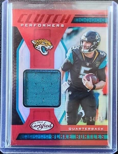 2018 Panini Certified Red Clutch Performers Blake Bortles Patch #ed 34/99 #CP-BB - Picture 1 of 2
