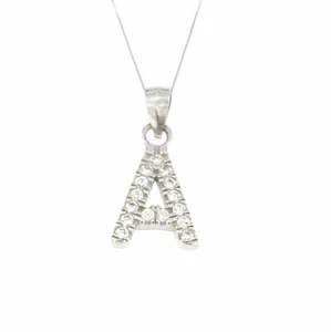Urania Preziosi - Collana con pendente Iniziale in Argento 925% e brillanti - Picture 1 of 18