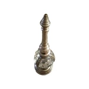 Einzigartiger Vintage Art Deco Silber und Glas Marokkanische Rose Wasser Parfüm Flakon.  - Bild 1 von 6