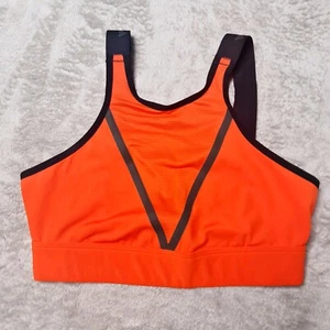 Adidas Est Size S Orange Aeroready Activewear Crop Top Bralett - Picture 1 of 8