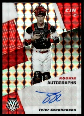 2021 Panini Mosaic Rookie Autographs Choice Fusion Tyler Stephenson Auto - Image 1 of 2