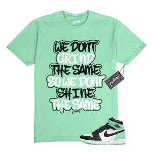 1 Green Glow Mint White Black High T Shirt Match DIFF - Picture 1 of 1