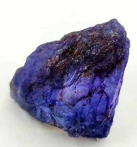 Piedra preciosa suelta áspera sin cortar de berilo azul natural (Maxixe) H44 - Imagen 1 de 13