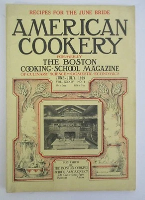 Jun-Jul 1929 AMERICAN COOKERY Boston Cooking School Magazine — 第 1/4 张图片