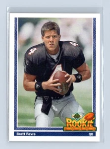 1991 Upper Deck #647 Brett Favre RC Atlanta Falcons Rookie Force - Picture 1 of 2