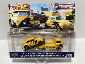 2020 Hot Wheels Team Transport Team VW Classic Bug & Transporter T1 Pickup NEW!! - Picture 1 of 6