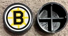 Boston Bruins 1983-84 Plastic Mini Puck Team Logo Original Stock from 1980s