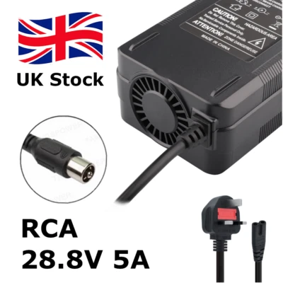 Caricabatteria al piombo RCA 28,8V 5A per carrozzina/scooter elettrico 24V - Immagine 1 di 4