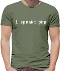 i speak: php - Mens T-Shirt - Code Developer Programmer Dev Computer
