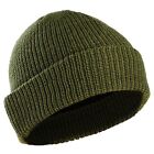 Thermal Olive: Insulated knitted hat with MIL-TEC Thinsulate Olive lapel