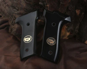 Empuñaduras acrílicas negras compatibles marca KSD Tisaş Kanuni 16 - Imagen 1 de 2