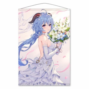 Genshin Impact Ganyu Wedding Ver.B Tapestry Wall Scroll B2 20 in x 28 in - Picture 1 of 2