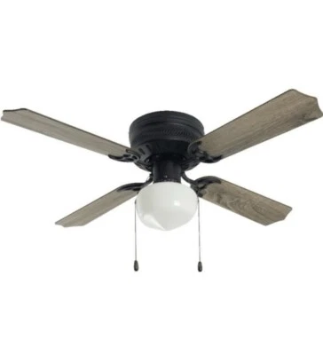 Seasons 42 in. Torrey LED Matte Black Ceiling Fan With Light #144348 - Image 1 of 4