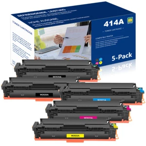 WITH CHIP Toner Compatible with HP W2020A 414A Laserjet Pro M454dw M479fdw Lot - Picture 1 of 15