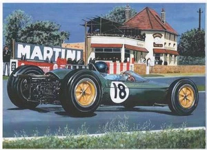 Jim Clark, French GP 1963, art print - Picture 1 of 1