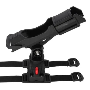 360 Degree Rotating Fishing Rod Holder for Kayaks Canoes Flat Round Railings - Picture 1 of 8